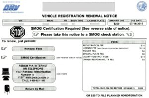 california registration renewal